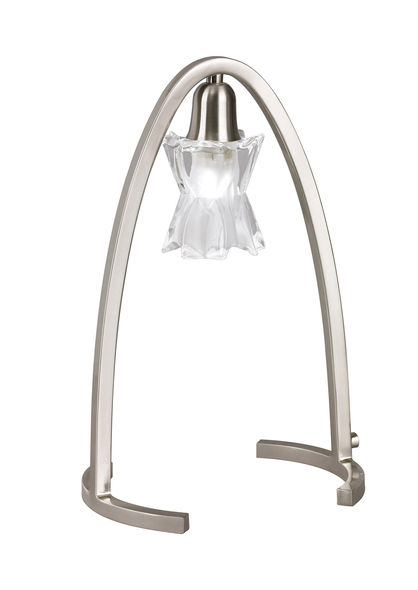 Alaska G9 Satin Nickel Table Lamps Mantra Armed Table Lamps